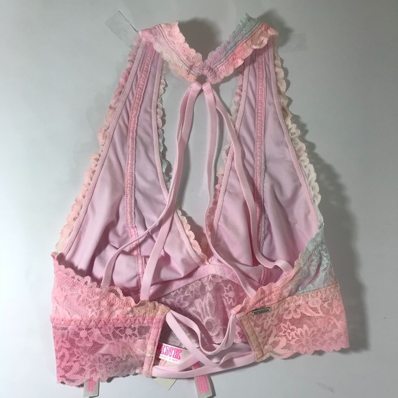 Victoria secret Pastel Floral Lace Bralette SZ XS - Picture 3 of 4